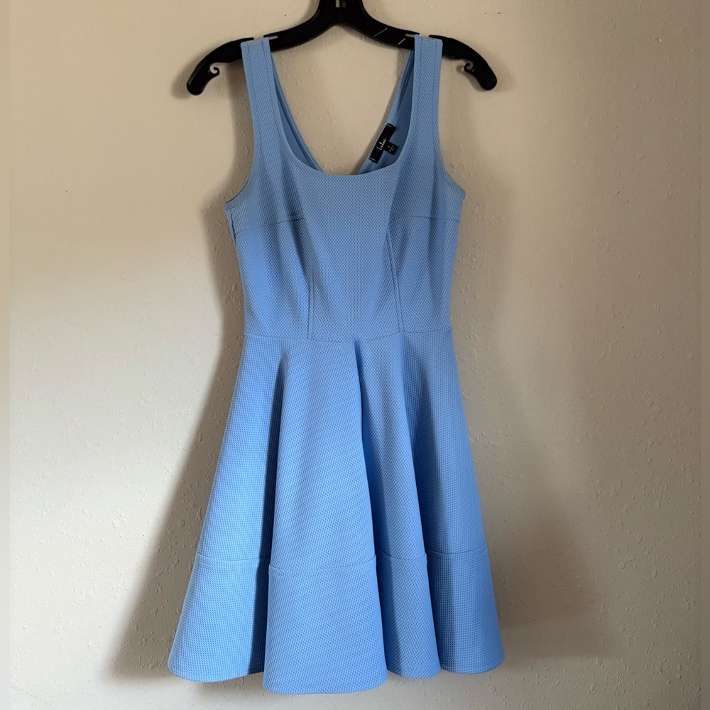 Elegant Mini Blue Dress
